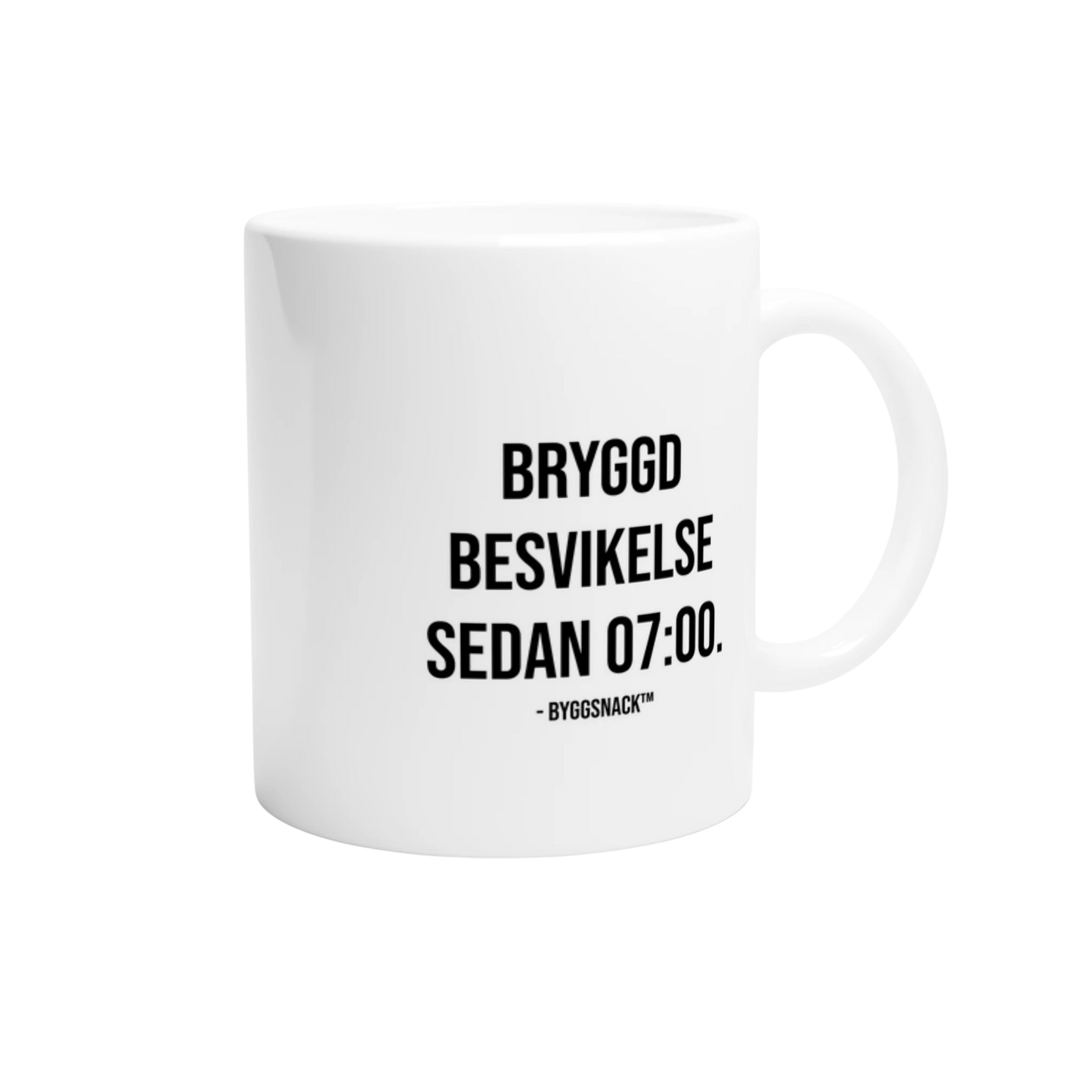 Kaffemugg - Bryggd besvikelse sedan 07:00
