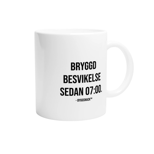 Kaffemugg - Bryggd besvikelse sedan 07:00