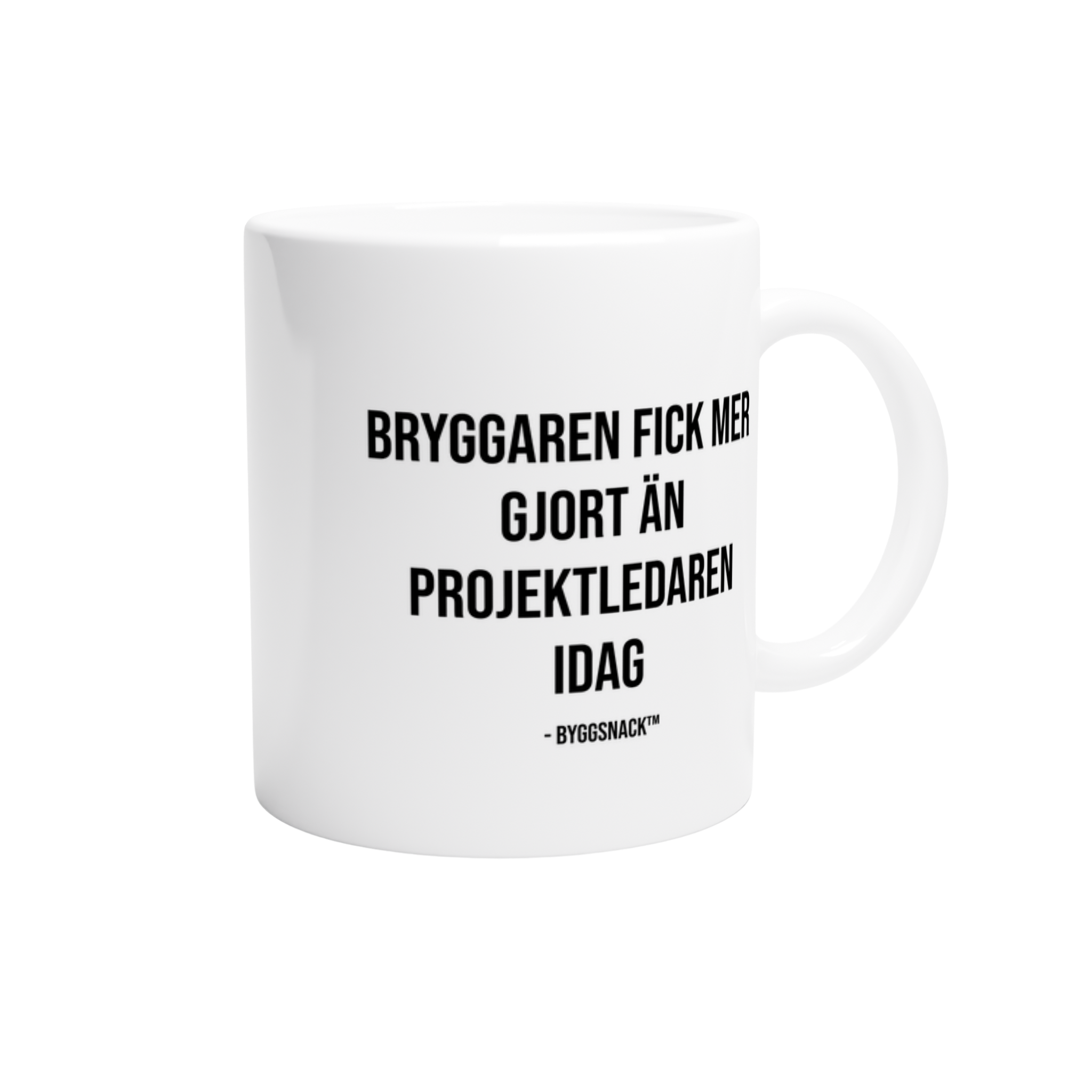 Kaffemugg - Bryggaren fick mer gjort än projektledaren idag