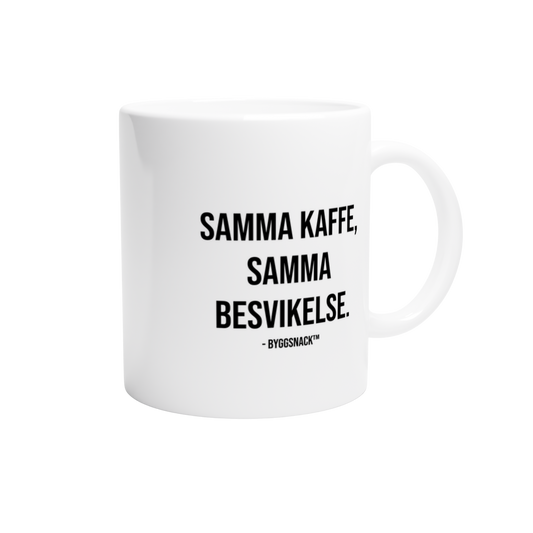 Kaffemugg - Samma kaffe, samma besvikelse